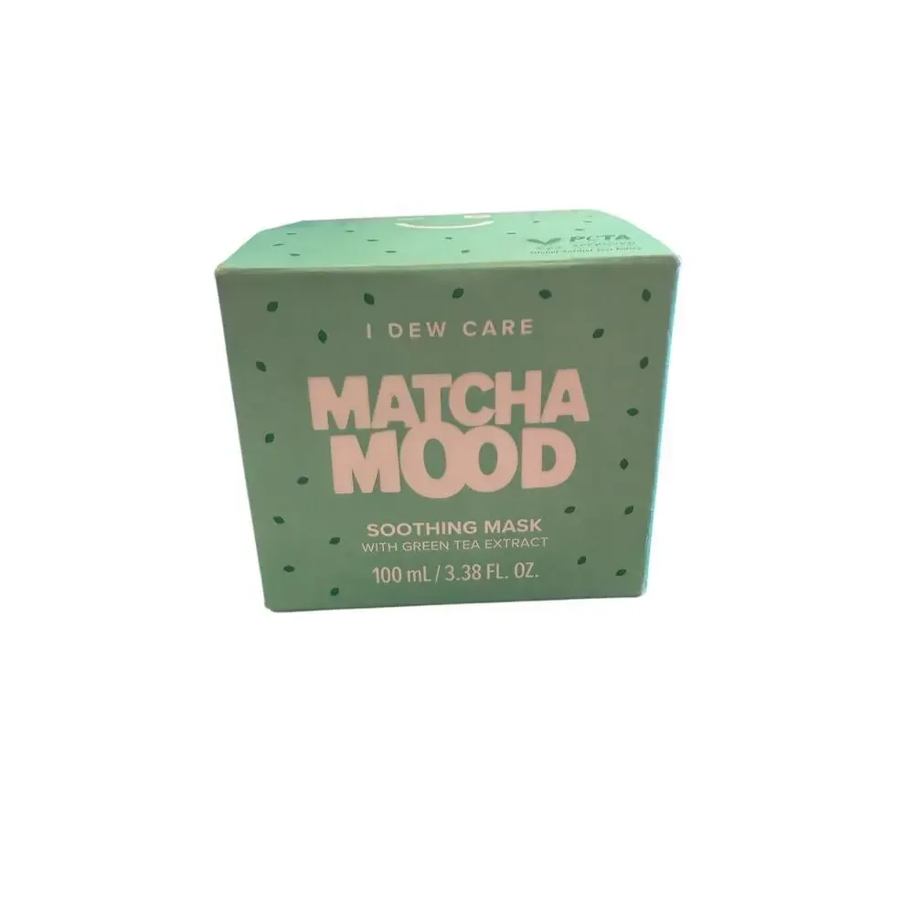 I Dew Care Matcha Mood Soothing Green Tea WashOff Facial Clay Mask 100g/ 3.52oz